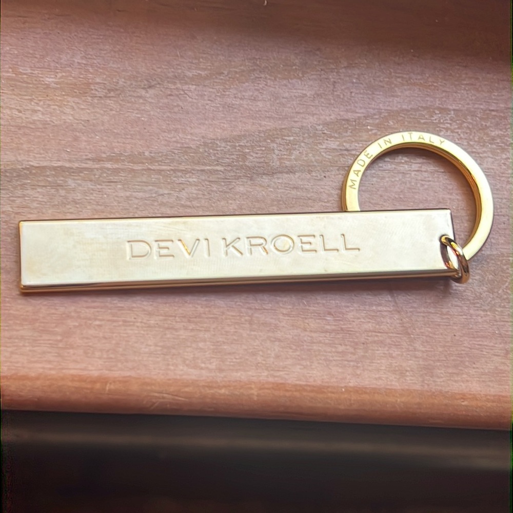 Devi Kroell Gold Keychain & Dustbag View 2